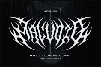 Malvoid Font: Futuristic Design Projects
