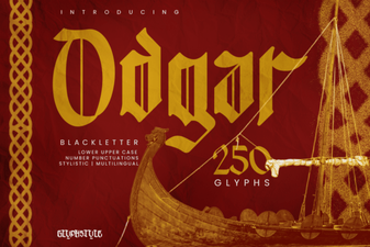 Odgar Blackletter Font for Modern Typography Projects