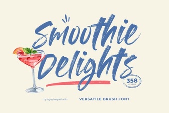Smoothie Delights Font: a Fresh Design Resource